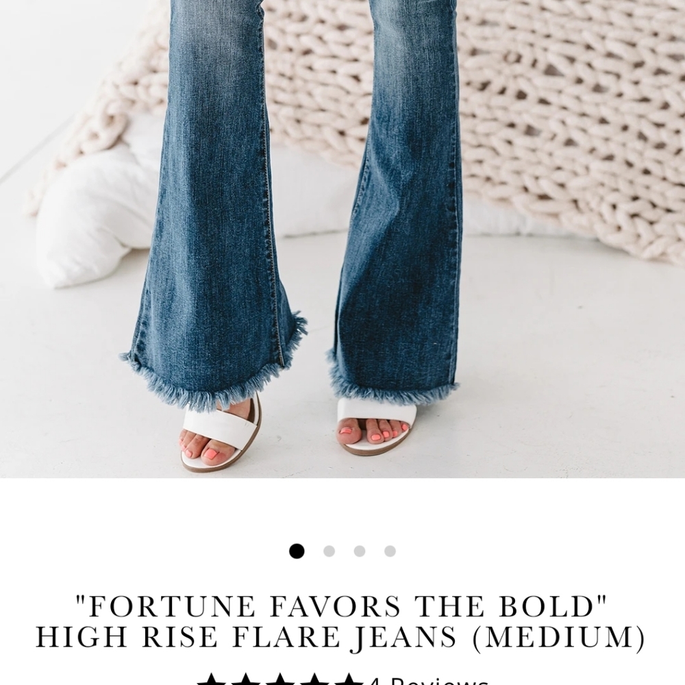 Nanamacs high rise flare jeans